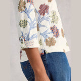 White Stuff Annie Collared Jersey Shirt In Ivory