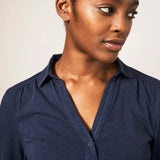 White Stuff Annie Jersey Shirt In French Navy
