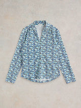 White Stuff Annie Jersey Shirt In Blue