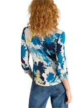 White Stuff Annie Jersey Shirt in White Multi