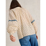 White stuff Ari Embroidered Shirt In Ivory