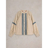 White stuff Ari Embroidered Shirt In Ivory