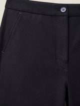 White Stuff Belle Wide Leg Cropped Trouser In Black