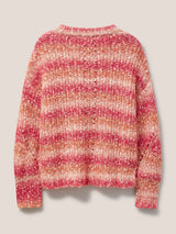 White Stuff Belonging Space Dye Jumper Pink