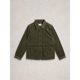 White Stuff Carrie Cord Long Sleeve Jacket In Dusty Green