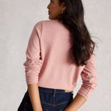 White Stuff Clara LS Sparkle Tee In Dusk Pink