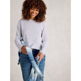 White Stuff Clara Ls Sparkle Tee In Ivory