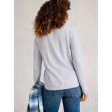 White Stuff Clara Ls Sparkle Tee In Ivory