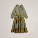 White Stuff Clementine Check Midi Dress In Green