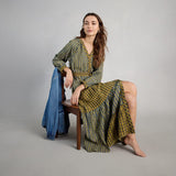 White Stuff Clementine Check Midi Dress In Green