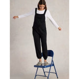 White Stuff Daphne Jersey Dungaree In Pure Black