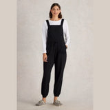 White Stuff Daphne Jersey Dungaree In Pure Black