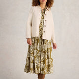 White Stuff Eden Denim Collared Jacket in Light Natural