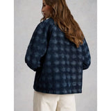 White Stuff Eden Denim Jacquard Jacket In Navy
