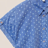 White Stuff Ella Organic Shirt Blue