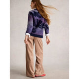 White Stuff Fern Spacedye Jumper In Purple Multi