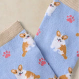 White Stuff Fluffy Corgi Ankle Sock In Blue Multi