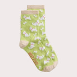 White Stuff Fluffy Dog Ankle Sock In Mid Green