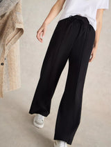 White Stuff Freda Wide Leg Trouser in Black