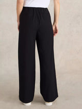 White Stuff Freda Wide Leg Trouser in Black