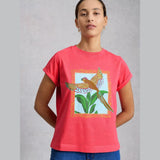 White Stuff Gina Graphics Tee In Pink