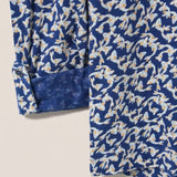 White Stuff Jersey Shirt Navy Print