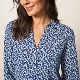 White Stuff Jersey Shirt Navy Print