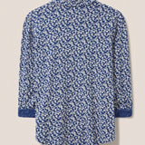 White Stuff Jersey Shirt Navy Print