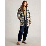 White Stuff Jewel Longline Cardi In Navy Multi