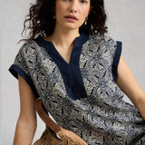 White Stuff Jilly Linen Dress In Navy