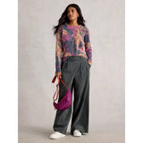White Stuff Jodie Printed Jumper In Pink