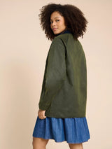 White Stuff Juniper Cotton Jacket in Khaki
