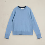 White Stuff Katie Long Sleeve Crew Neck Jumper In Mid Blue