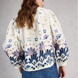 White Stuff Lana Top In Ivory Print