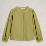 White Stuff Lana Top In Mid Green