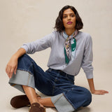 White Stuff Libby Organic Cotton Shirt In Blue