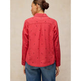 White Stuff Libby Organic Cotton Shirt In Bright Pink