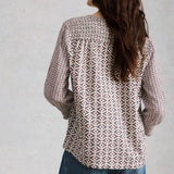 White Stuff May Mix Print Top In Multi