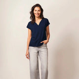 White Stuff Nelly Notch Tee In Navy