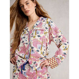 White Stuff Nina Organic PJ Long Sleeve Shirt In Natural Print