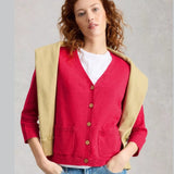 White Stuff Nova Cardigan In Dark Pink