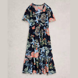 White Stuff Phoebe V Neck Dress In Navy