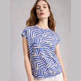 White Stuff Rowan Linen Tee In Blue
