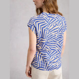 White Stuff Rowan Linen Tee In Blue