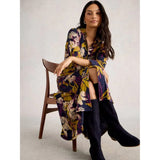 White Stuff Rua Jersey Shirt Dress In Yellow Multi