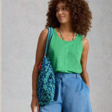White Stuff Scarlette Linen Vest In Green