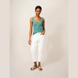 White Stuff Sherbet Vest Teal Print In Teal