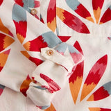 White Stuff Sophie Long Sleeve Organic Cotton Shirt In Ivory Print
