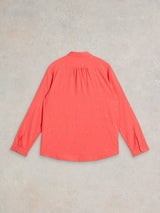 White Stuff Sophie Organic Cotton Shirt in Bright Pink