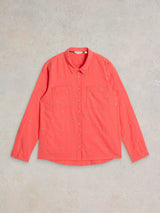 White Stuff Sophie Organic Cotton Shirt in Bright Pink